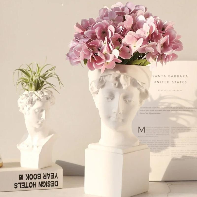 Straight tube vase ceramic products semi nude flower inserts human body crafts decorative ornaments