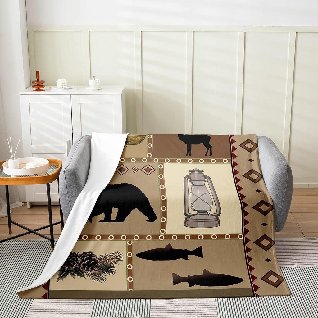 Death Moth Flannel Fleece Throw Boho Gothic Skeleton Plush Blanket for Bed Sofa AllSeason Horror Dark Decor X Inches