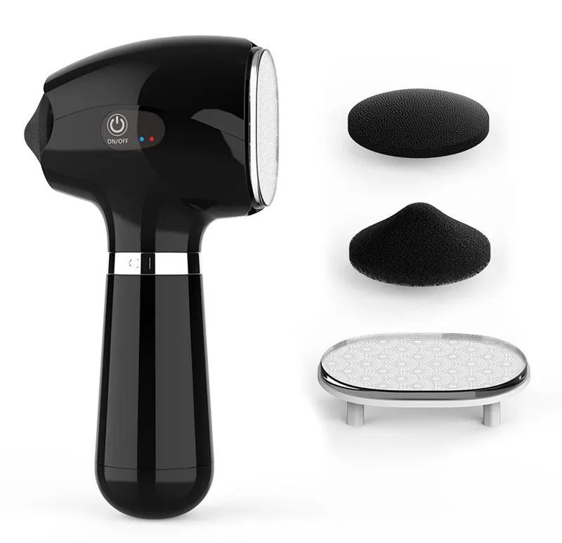 

Портативный электрический шлифовальный станок для ног, пилинг пяток, педикюрный инструмент, пилинг, удаление мозолей, 3-скоростной пилинг, удаление омертвевшей кожи на ногах чёрный