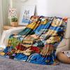1Pc Inazuma Eleven Soccer Print Flannel Blanket, High Quality Comfortable for All Seasons, Home Decor, Warmth and Comfort, Perfect for Christmas Gifts