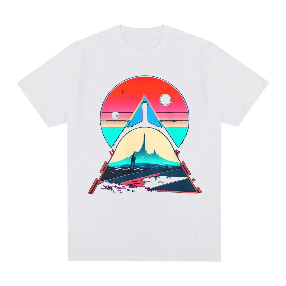 No Man's Sky Inspired T-shirt GAME Graphic Printing TEE Unisex Cotton Comfortable T Shirt Casual Crew Neck Soft Tees