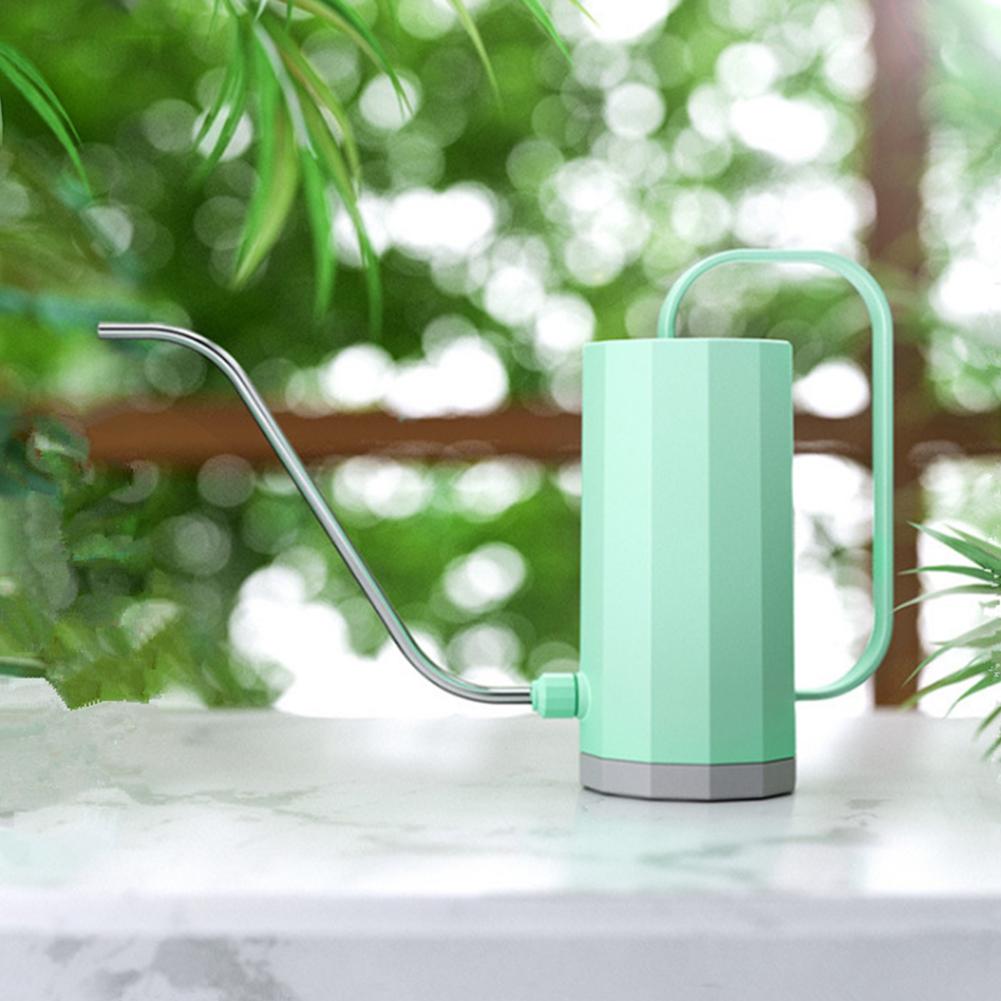 1000ml Gießkanne mit gebogenem Ausguss Edelstahl Gießkanne mit gebogenem Ausguss für Blumen Haushalt Abnehmbare Düse Bonsai Gartengerät