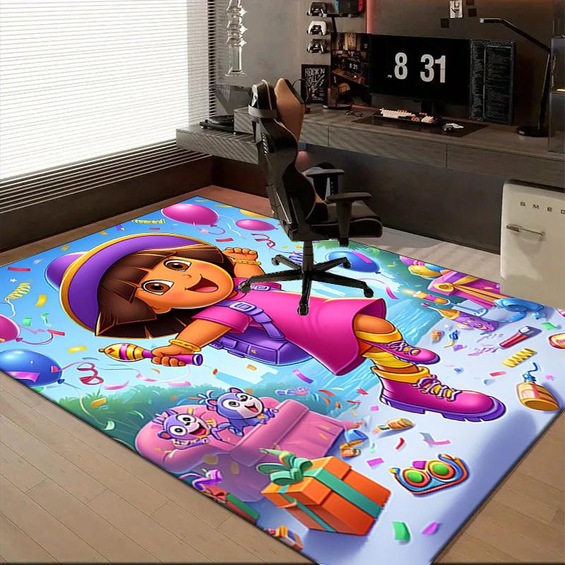 1PC Cartoon Do-ra Rug for Livingroom,Bedroom, Palyroom, Chair Rug, Area rug, Game Carpet, Large Size Rug Fan Christmas gift