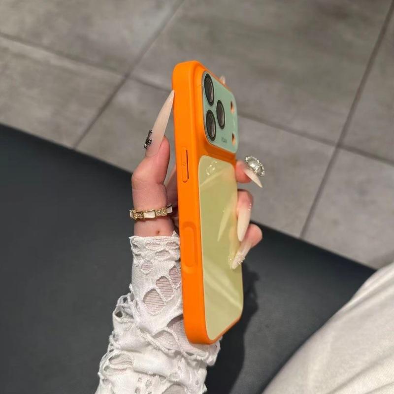 Summer Dopamine Contrasting Color Ice Anti-drop for iPhone17promax Apple 16 Mobile Phone Case 15 New 14