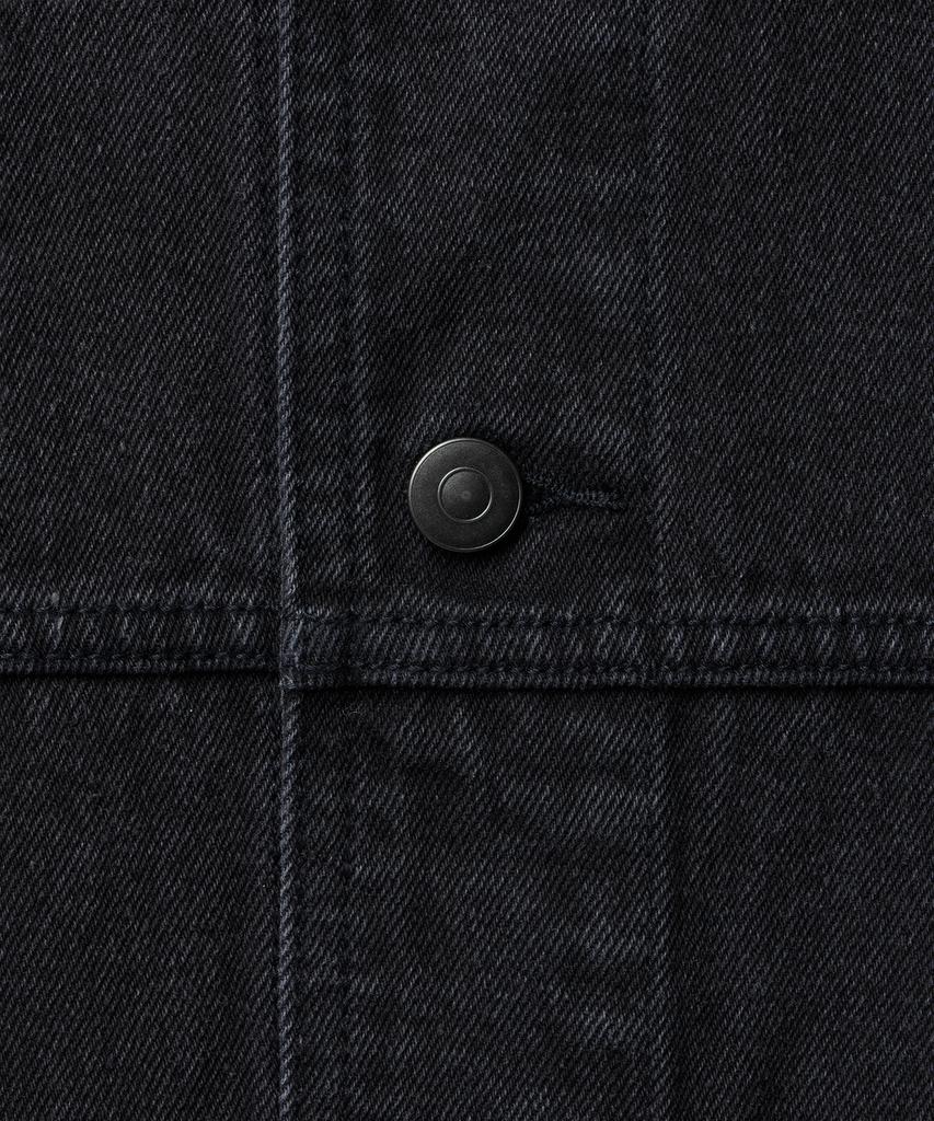 Musinsa Standard Relaxed Denim Chore Jacket [Washed Black]