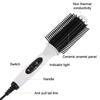 Multifunctional Heating Curling Iron Ceramic Heated Round Brush Electric Hair Straightener Brushes Professional Styling Tool