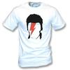 T-shirt David Bowie Oversize Unisexe Court Doux Imprimé T-shirt Oversize Premium Coton Respectueux de la Peau Col Rond Manches Courtes Top