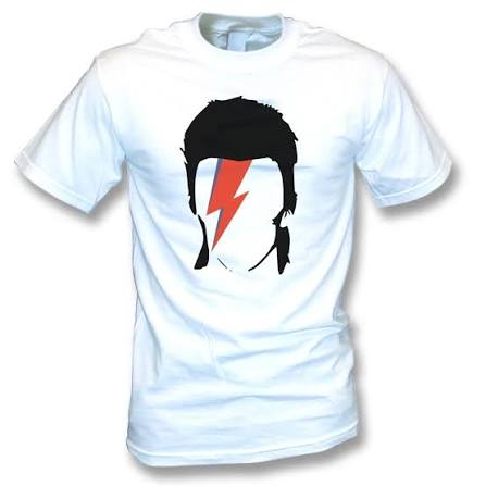 T-shirt David Bowie Oversize Unisexe Court Doux Imprimé T-shirt Oversize Premium Coton Respectueux de la Peau Col Rond Manches Courtes Top