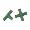 11mm Green Plastic Frame Connectors for Reliable Garden Support 20 Pcs