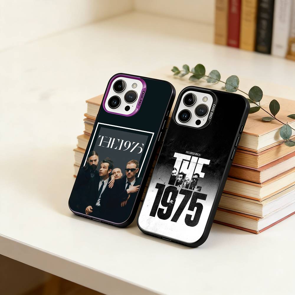 75-T-The 1975 Phone Case For iPhone 17,16,15,14,13,12,11 Plus,Pro Max,XS,Colorful Silver Phone case Funda Cover