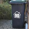 Trash Can Dustbin Number Sticker Self Adhesive Wheelie Bin Stickers Garage Decals Diy Free Combination Weatherproof