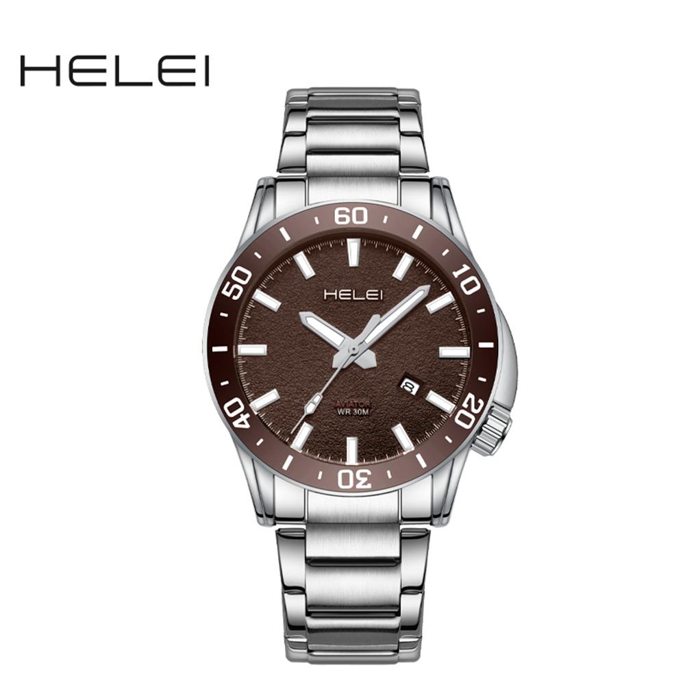 Mens Quartz Watches Large Face Diving Style Wrist Watch Luminous Hands Waterproof Watch with Date