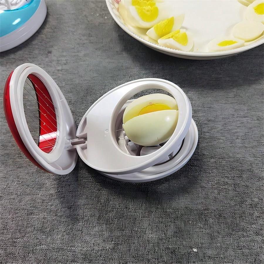 2 In 1 Egg Slicer Plastic ABS Egg Slicer Cut Egg Preserved Egg Splitter Multifunctional Household Divider Slicer 2