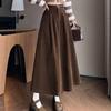 Navava Womens Vintage Corduroy Long Skirt Ns404