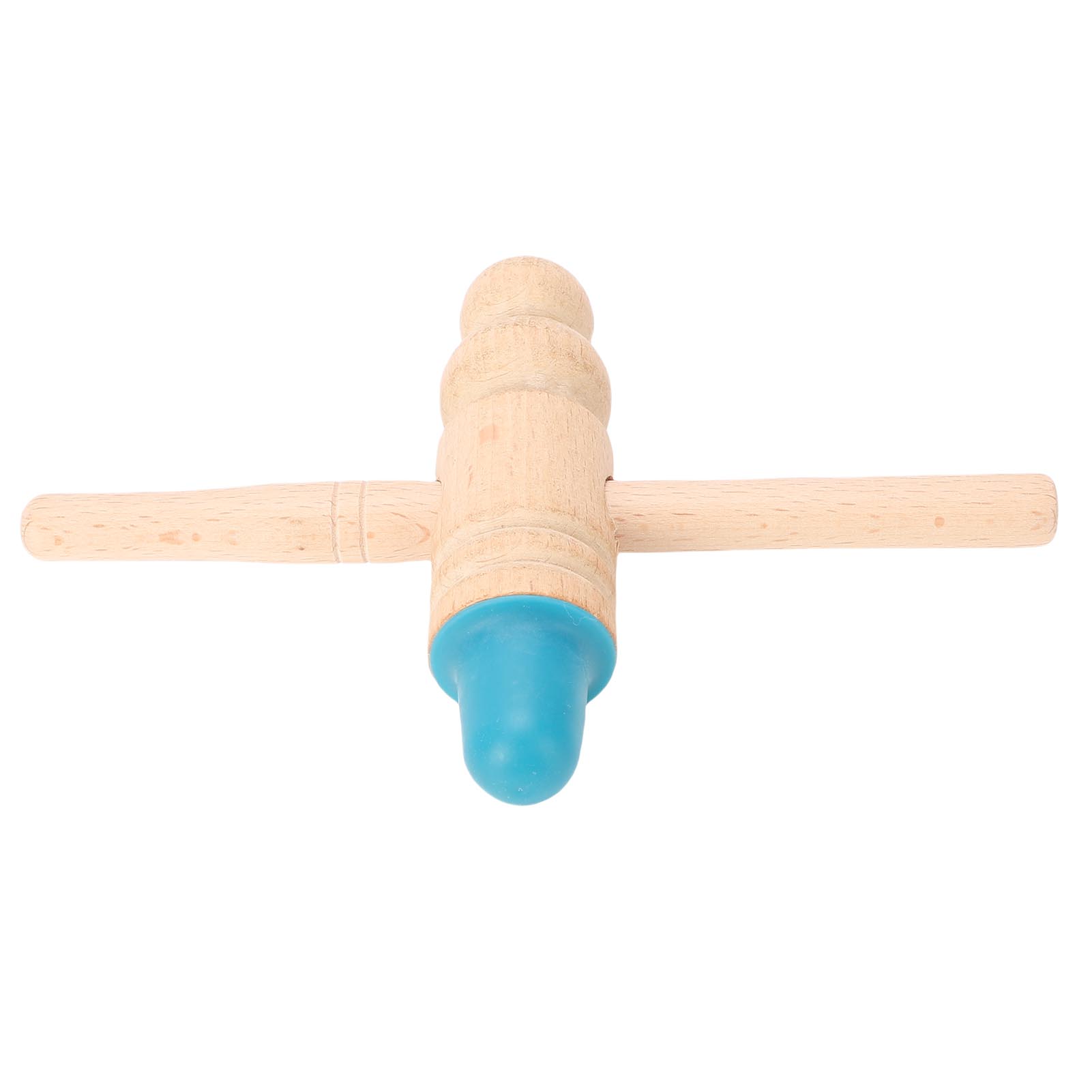 Wooden Stick Massage Tool Gua Sha Deep Tissue Trigger Point Massage Tool for Foot Body Relaxation with Silicone Head