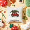 Merry Christmas Home Decoration Cushion Cover Plush Fabric Soft Double-Sided Printed Sofa Warm Winter Home Gift Pillow Cover