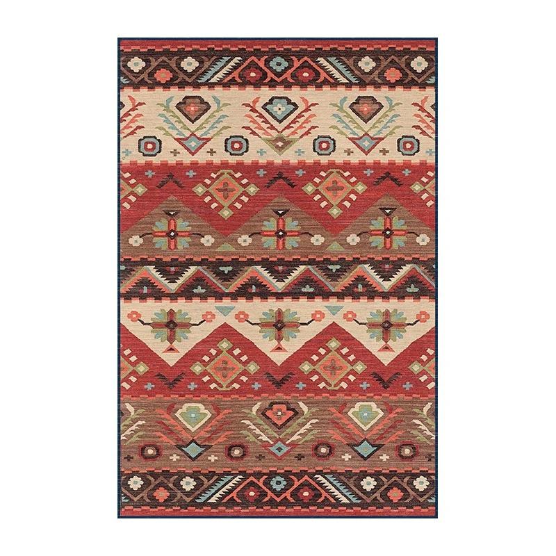 

Garden Carpet Non-slip Wear-resistant Floor Mat Retro Ethnic Style Large Size Rug Balcony Living Room Outdoor Home Decor Mats 50x80cm