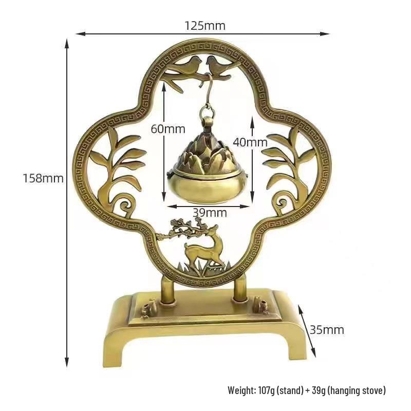 Creative Boshan Hanging Incense Burner for Home Use - Tea Ceremony Ornament for Agarwood & Sandalwood Coil Incense