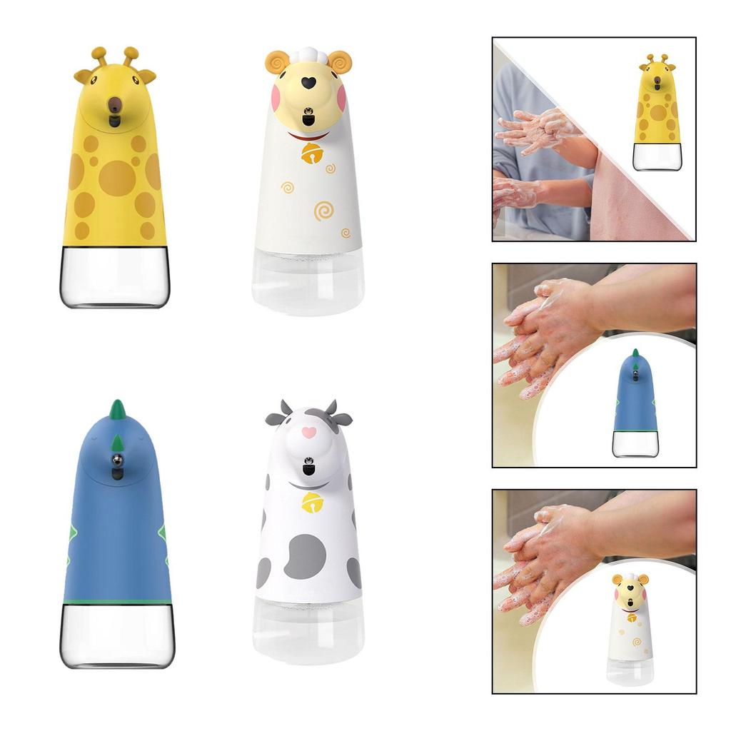 Foaming Soap Dispenser Cartoon Touchless Soap Dispenser Automatic Hand Soap Dispenser for Kids Hotel Home Bathroom Kindergarten