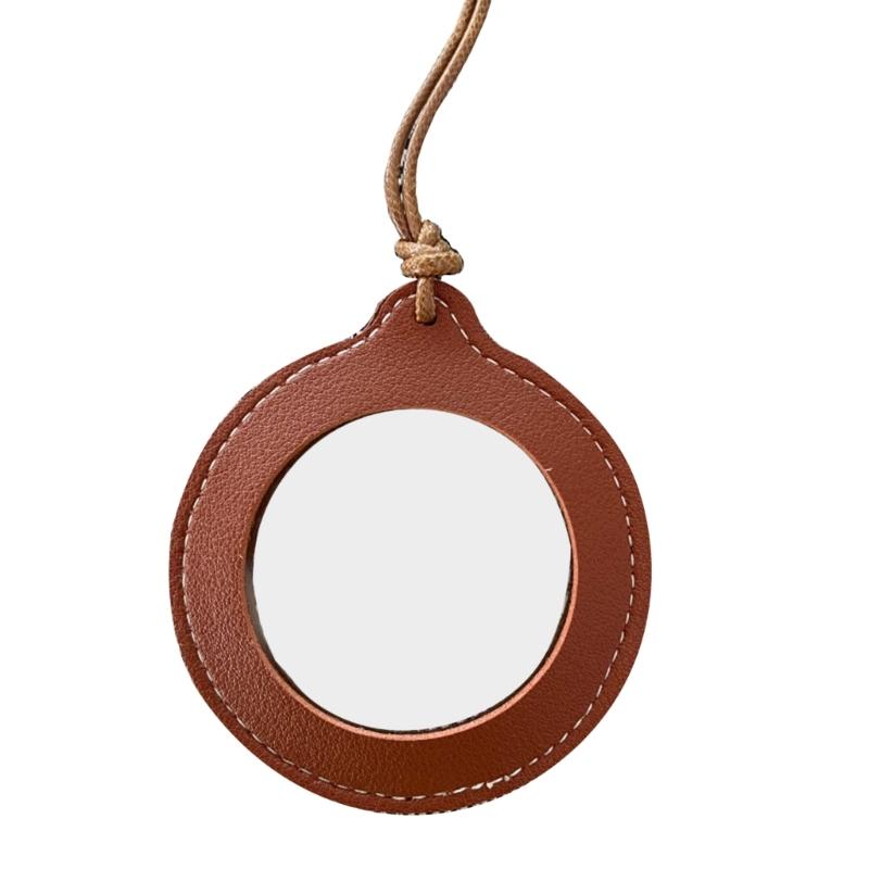 Lightweight Magnifying Glass Pendant Leather Strap Necklace Magnifier Pendant Gift for Grandparents, Adults and Kids