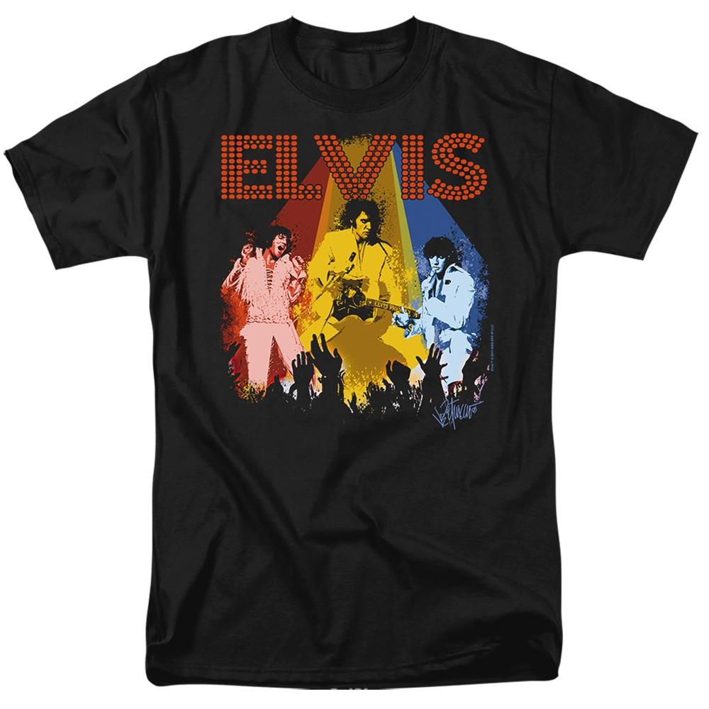 Elvis Presley - Vegas Remembered - Adult Unisex Short Sleeve T-Shirt - Black