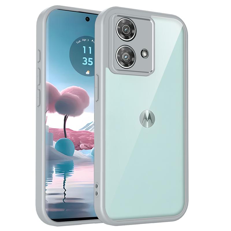 Transparent Silicone Case For Motorola Moto G84 G64 G54 G34 G24 G14 G04 G04S Power PC Back TPU Bumper Shockproof Phone Cover