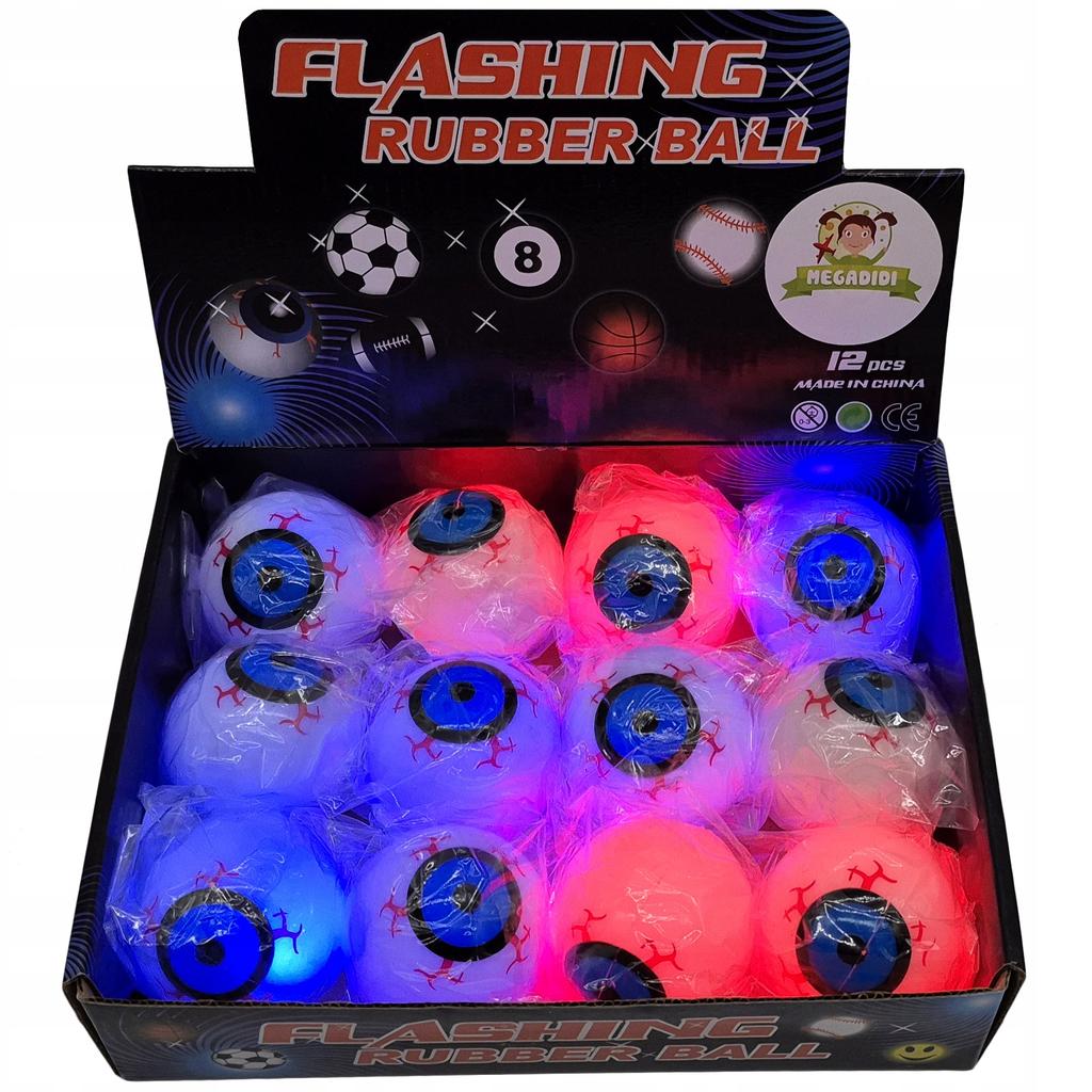 Glowing Bouncing Ball Two Colors Light Space Eye Ball Small Ball