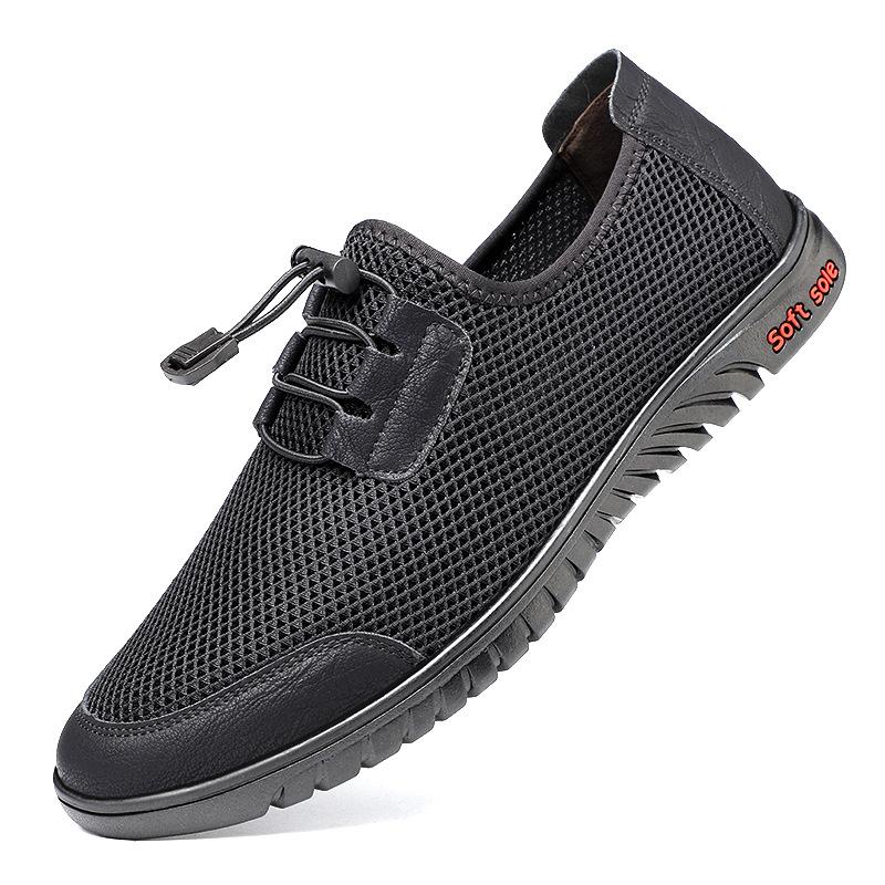 Summer New Men's Versatile Sports One-pedal Mesh Shoes Men's Mesh Breathable Shoes Sports and Leisure Men's Shoes