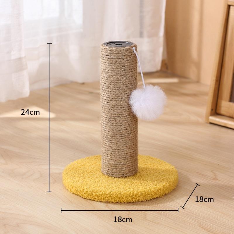 Manufacturer Pet Furniture Interactive Cat Scratcher Board Large Sustainable Sisal Cat Climbing Frame (as the picture,18*18*24cm)