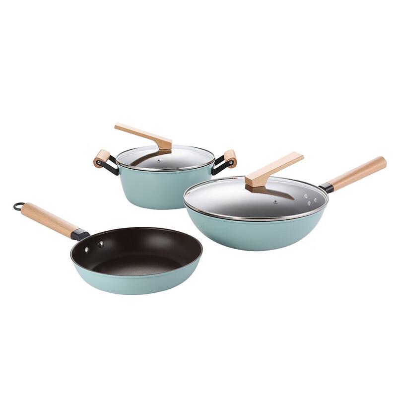 Bobao Yuewei 2-Piece Multi-Functional Fine Iron Cookware Set