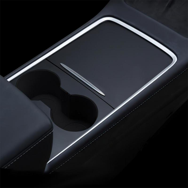 For Tesla Model 3 Y 2025-2025 Center Console Panel Sticker Wood Grain Film Carbon Central Control Cover Car Interior Accessories