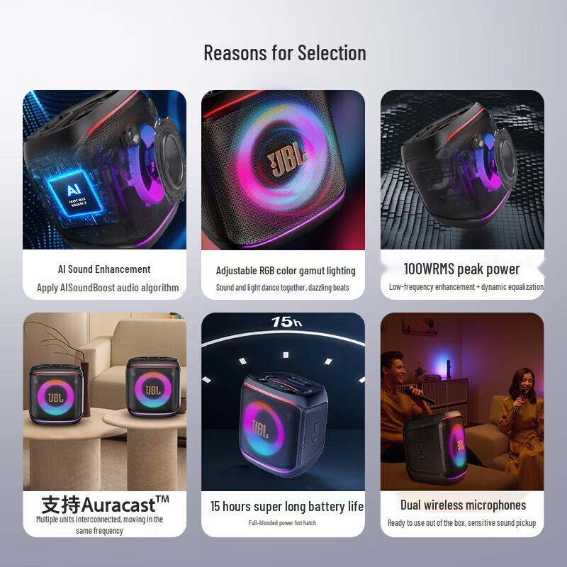JBL PartyBox Encore 2 Portable KTV Bluetooth Speaker (CN version)