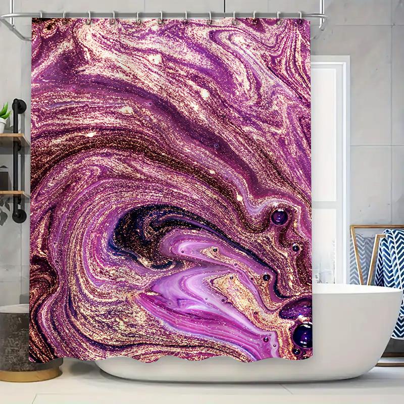 

Modern Shower Curtain Set Leaf Print Bathing Room Decoration Waterproof Polyester Fabric Bathroom Decor For Home Cream / Beige Y W60H190(CM)-1 Pcs