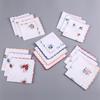 12Pcs 28x28cm Women's Printed Handkerchiefs Sweat Absorbent Thin Sweat Towel  Kitchen Tools