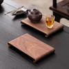 Retro Style Walnut Tea Tray Wooden Soap Scented Candle Storage Holder Household Desktop Storage Box Decorative Plate