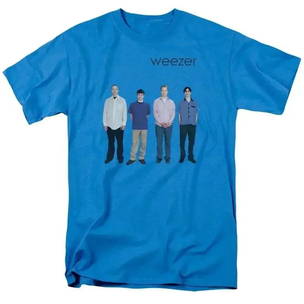 GUOYAN TOP Weezer Band Katoenen T-shirt Vintage Heren Dames Hip Hop Tee Mode Korte Mouw T-shirt Oversized T-shirts Streetwear Tops Kleding M
