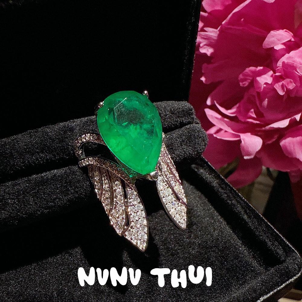 Flower Silk Glowing Emperor Green Chalcedony Flowering Gemstone Necklace Haute Couture Jewelry, Wreath Egg Chalcedony Earrings