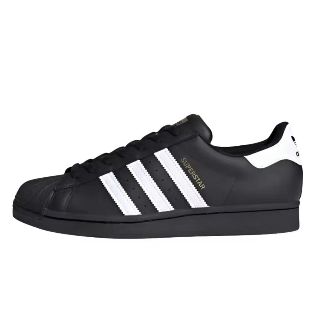 Adidas Originals SUPERSTAR Oreo, Spot, Outdoor Travel, Cute Comfortable, Leopard Print Shell Head, Zebra Low top JI0079(Team801-)
