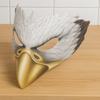 PU Leather Halloween Eagle Mask with Elastic Belt Handmade Animal Cosplay Mask Full Face Funny Masquerade Face Masks Purim Party