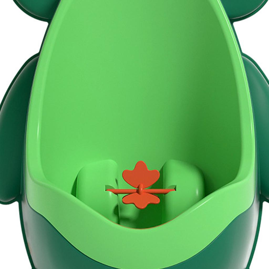 Kinderurinal Niedliche Cartoon Lustiges Ziel Zielscheibe Wandmontiertes Urinal für Jungen Kleinkinder Grün