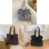 Nylon Casual Shoulder Bag With Wrinkled Design And Large Capacity For Travel And Daily Use