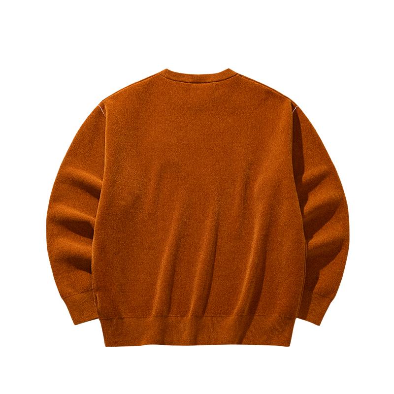Anta Fan Zhendong Series Round Neck Pullover Letter Long Sleeve Knitted Sweater Unisex sweater 172628703R-2