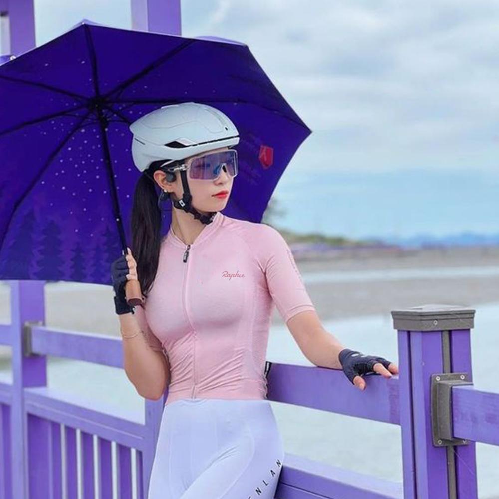 Women's Short-sleeved Cycling Jersey Spring and Summer Breathable Road Bike Mountain Bike Short-sleeved Top for Women