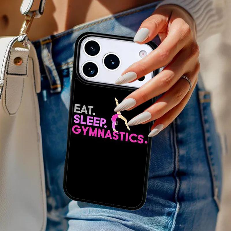 Love Gymnastics Phone Case For iPhone 17 Air 14 15 13 12 Max Cover For Apple 16e 11 Pro Max Plus Coque