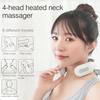 4-head Neck Massager USB Rechargeable Electric Neck Massager Relaxation Gifts for Women Men Dad Mom
