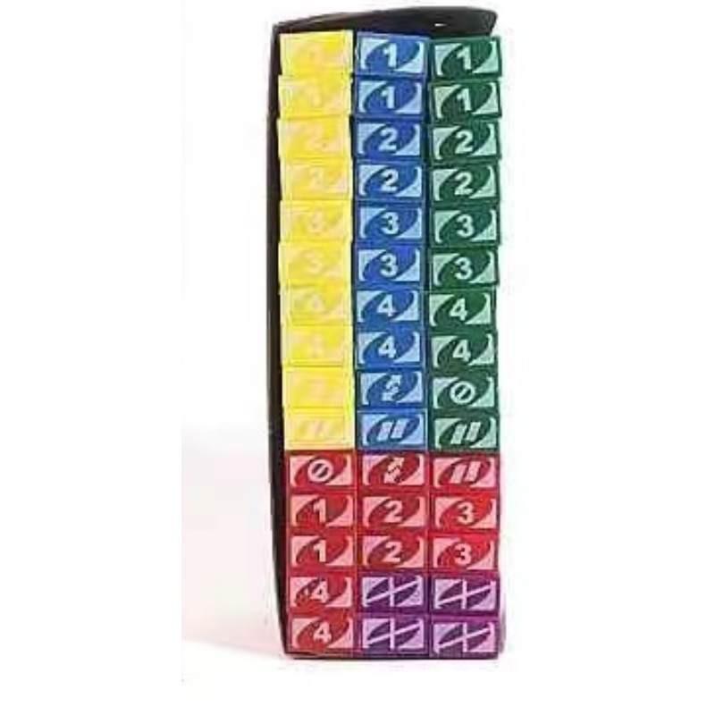 Große englische französische Stapelklötze Familienspiel Lernspielzeug für Kinder