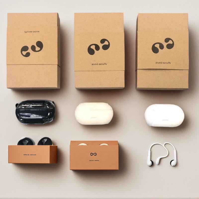 T75 Fone Bluetooth Headset 5.3 Wireless Bone Conduction Headphones Clip Ear Music Noise Canceling Hd Call Sports Gaming Earphone