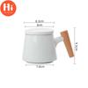 Hi 350ML Ceramic TeaCup With Lid and Infuser Cover Filter Wooden Handle Milk Coffee Juice Cup Tumbler Water Mugs Drinkware