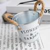 Vintage Creative Corrosion Resistant Metal Decorative Flower Bucket  for Artificial Plants