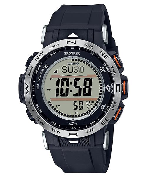 Casio Pro Trek Men's Stainless Steel 100M Water Resistant Digital Alarm Quartz Watch PRW-30-1A